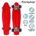Пенниборд ONLYTOP, 56х15 см, колёса световые PU 60х45 см, алюминиевая рама, цвет красный