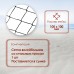 Сетка волейбольная ONLYTOP с тросом, ячейка 10×10, нить 2,5-3 мм, окантовка с четырёх сторон