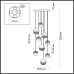 Каскадная люстра Odeon Light Roni 5037/84L