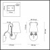 Бра Odeon Light Gaellori 3393/1W