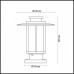 Наземный низкий светильник Odeon Light Mito 4047/1B