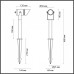 Наземный низкий светильник Odeon Light Stima 6648/6GL3