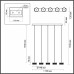 Подвесной светильник Odeon Light Fivre 5032/30LA