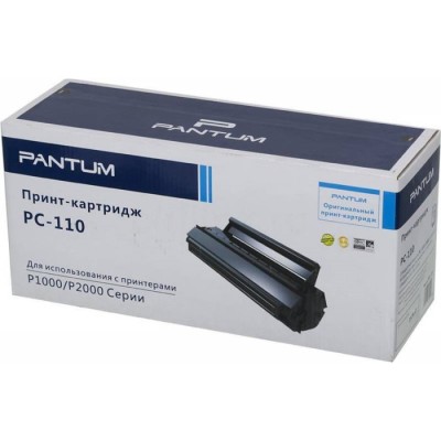 Картридж Pantum PC-110 (P1000/2000/P2050/5000/6000/6005), для Pantum (1600 стр.), чёрный