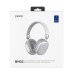 Наушники PERO BH02 ULTIMATE, беспроводные, BT 5.0, микрофон, 300 мАч, до 12 часов, серебристые