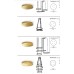 Потолочное крепление Panzeri Zero matt brass