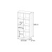 Стеллаж кубический Polini Home Smart, 8 секций, цвет дуб крафт золотой