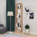 Стеллаж вертикальный Polini Home Smart, 6 секций, 40x28x202 см, цвет дуб крафт золотой