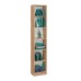 Стеллаж вертикальный Polini Home Smart, 6 секций, 40x28x202 см, цвет дуб крафт золотой