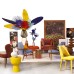 Искусственные цветы Pols Potten Selloum leaf yellow