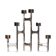 Подсвечник Pols Potten Holder Folding Square Nickel