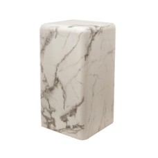 Приставной столик Pols Potten Pillar marble white S