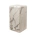 Приставной столик Pols Potten Pillar marble white S