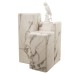 Приставной столик Pols Potten Pillar marble white S