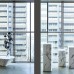Приставной столик Pols Potten Pillar marble white S