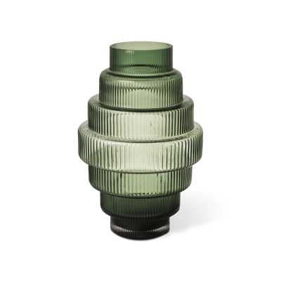 Ваза Pols Potten Steps Dark Green S