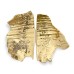 Ручка-кнопка Pull Cast Leaf Polished Brass