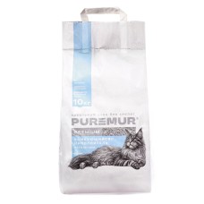Наполнитель минеральный комкующийся PureMur Premium 10 кг,бумажный пакет