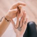Кулоны парные на шнурке «Неразлучники» best friends, сердце половинки, цвет чернёное серебро, 40 см
