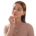 Кулоны парные на цепочке «Радуга в сердце», 45 см, цветные в серебре