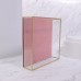 Органайзер для хранения «PINK RIPPLES», стеклянный, 1 секция, 24×24×6,5 см, прозрачный/медный/розовый