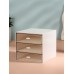 Органайзер для хранения BASIC, многоуровневый, 3 секции, 15.4×14.6×16.7 см, белый, прозрачный