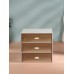Органайзер для хранения BASIC, многоуровневый, 3 секции, 15.4×14.6×16.7 см, белый, прозрачный