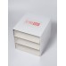 Органайзер для хранения BASIC, многоуровневый, 3 секции, 15.4×14.6×16.7 см, белый, прозрачный