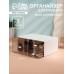 Органайзер для хранения BASIC, многоуровневый, 3 секции, 22.9×17.5×10 см, белый, прозрачный