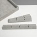 Подставка для украшений QF «Шкатулка» 9 полос, 12 ячеек, 35×24×4,5, стеклянная крышка, цвет серый