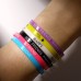 Силиконовые браслеты Forever young, набор 6 шт., цветные, d=5,5 см