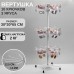 Вертушка QF, 3 яруса по 10 крючков, 30×30×65, цвет белый