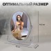 Зеркало настольное «Овал», двустороннее, зеркальная поверхность 9 × 12 см, цвет прозрачный
