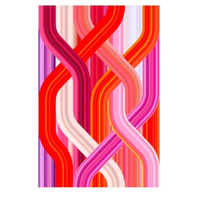 Ковер Qeeboo Wave Red Rectangular