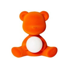 Настольная лампа Qeeboo Teddy Girl Velvet Orange