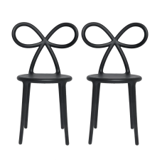 Стул Qeeboo Ribbon black - Set of 2
