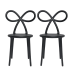 Стул Qeeboo Ribbon black - Set of 2