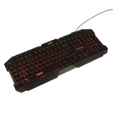 Клавиатура Qumo Fallen 2 K56, мембранная, игровая, проводная, 114 клавиш, USB, черная