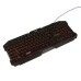 Клавиатура Qumo Fallen 2 K56, мембранная, игровая, проводная, 114 клавиш, USB, черная