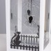 Фигурка светящаяся RISALUX «Чёрный кот», LED-ночник, 3×ААА, белый, 14×14×30.5см
