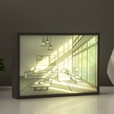 Фигурка светящаяся RISALUX «Солнечная комната», LED-ночник, 3 Вт, белый, 3.5×15.5×21.5 см