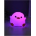 Фигурка светящаяся RISALUX «Утенок», 2 Вт, LED-ночник антистресс, RGB, USB, 10×12×9.5 см