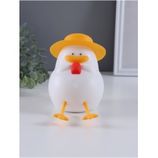 Фигурка светящаяся RISALUX «Утка в отпуске», 2 Вт, LED-ночник антистресс, RGB, USB, 10×8.5×14.5 см