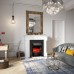 Электроочаг Fobos Lux Black, 1500 Вт, 2 режима обогрева, муляж сгоревших дров