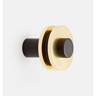 Ручка-кнопка Rejuvenation Elroy d.3.2 Aged Brass and Oil-rubbed Bronze