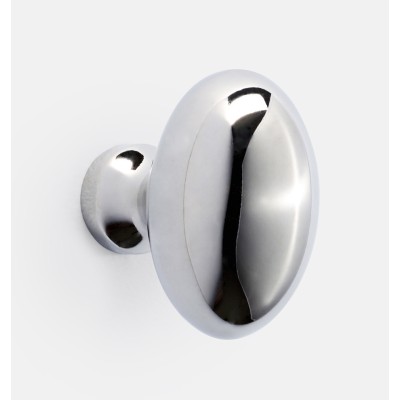 Ручка-кнопка Rejuvenation Medium Oval d.3.2 Polished Chrome