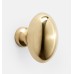 Ручка-кнопка Rejuvenation Medium Oval d.3.2 Unlacquered Brass
