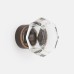 Ручка-кнопка Rejuvenation Octagon Glass d.3.2 Burnished Antique