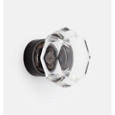 Ручка-кнопка Rejuvenation Octagon Glass d.3.2 Oil-Rubbed Bronze