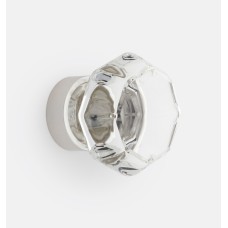 Ручка-кнопка Rejuvenation Octagon Glass d.3.2 Polished Nickel